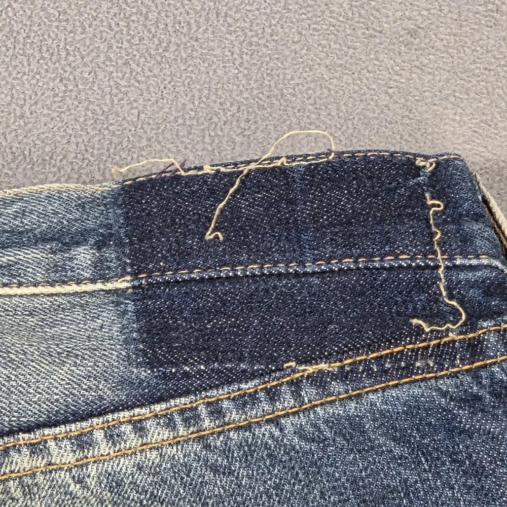 Levis 501 Jeans Mens Selvedge Thrashed‎ Destroyed Raw Hem Fits 27x25